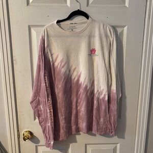 Simply Southern Cream and Purple Long Sleeve Shirt